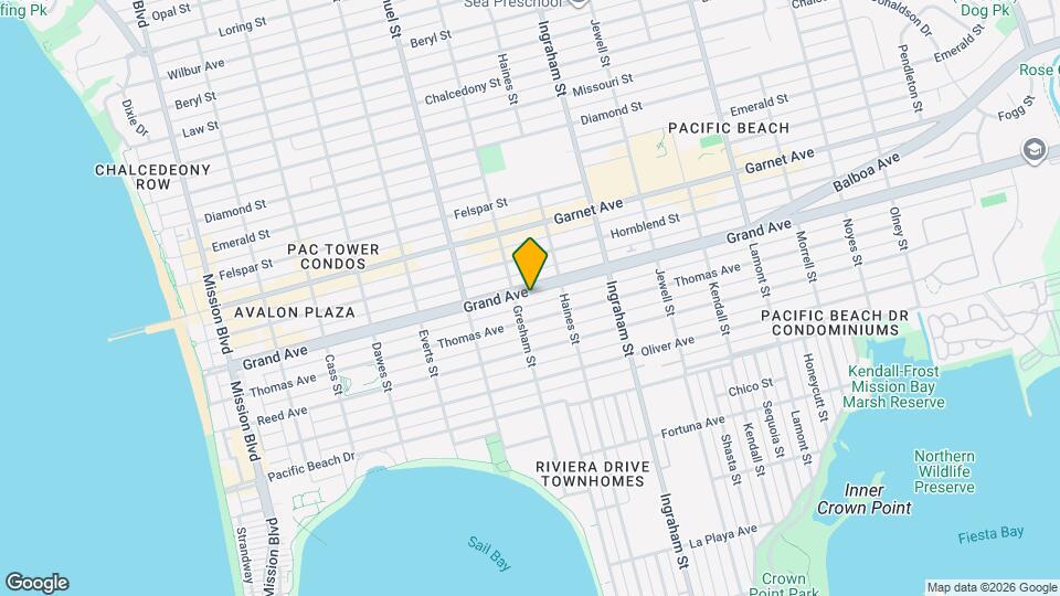 1423 Grand Ave Map and Location Details