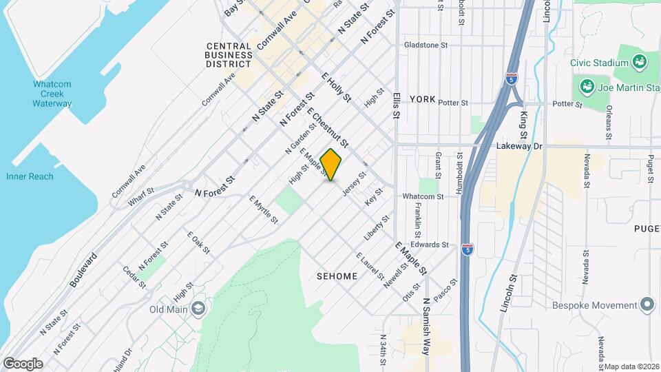 1024 Billy Frank Jr. St, Unit 301 Map and Location Details