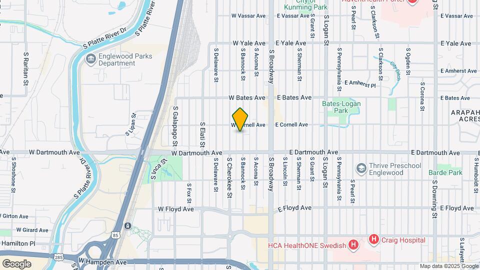 3039 S Bannock St Mapa y Detalles de la Ubicación