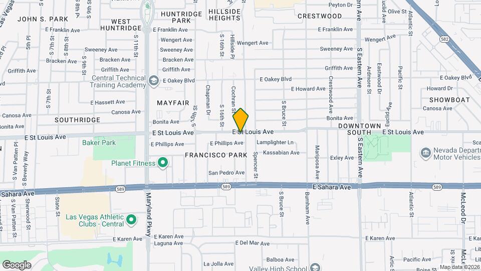 1632 E Saint Louis Ave Mapa y Detalles de la Ubicación