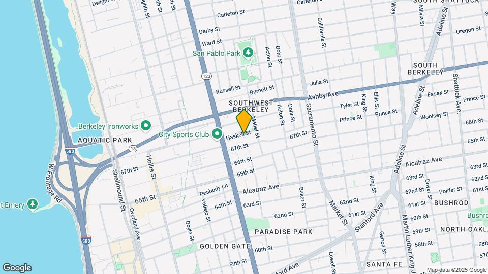 1236 Haskell St Mapa y Detalles de la Ubicación