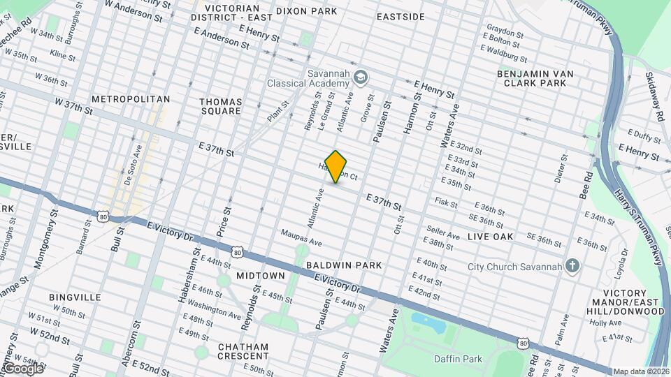 711 E 37th St Mapa y Detalles de la Ubicación