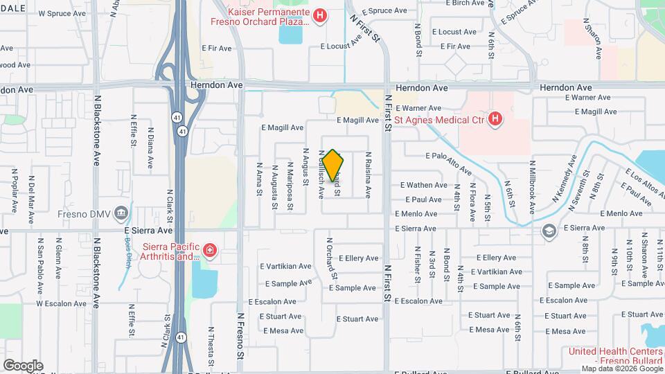 6515 N Orchard St Map and Location Details