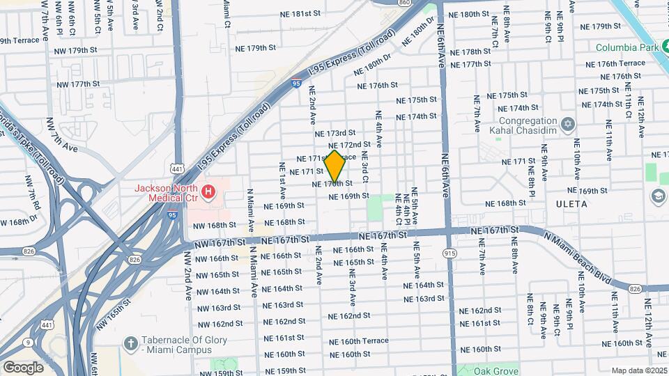 250 NE 170th St Map and Location Details