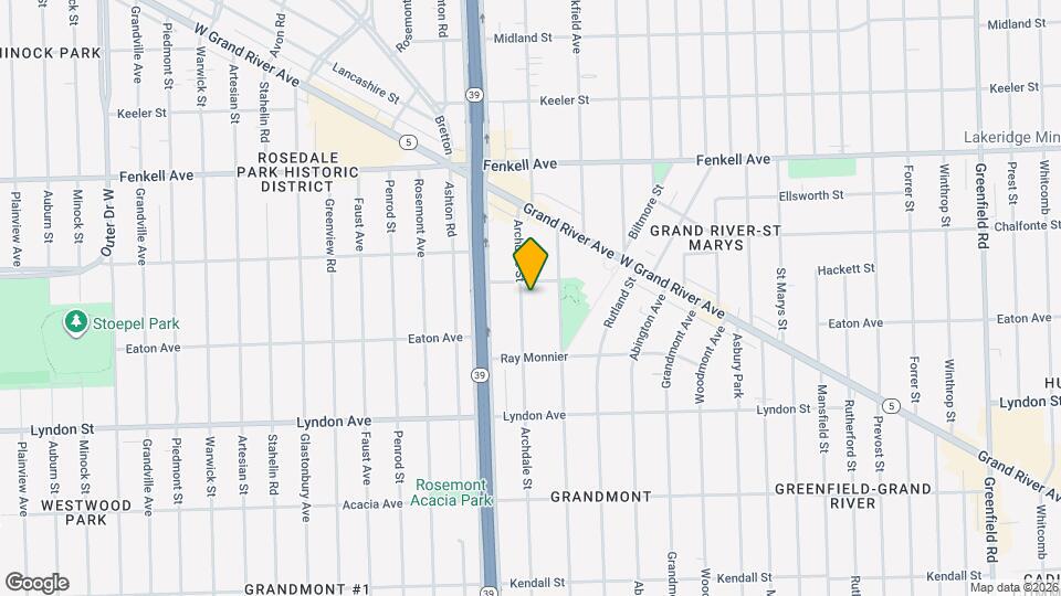 14716 Archdale St, Unit 1 Mapa y Detalles de la Ubicación