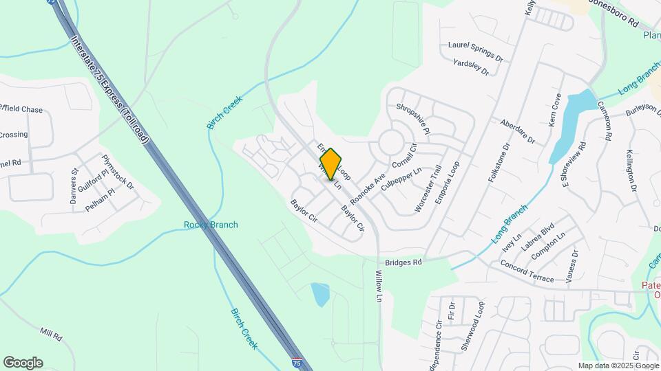 3412 Baylor Cir Map and Location Details