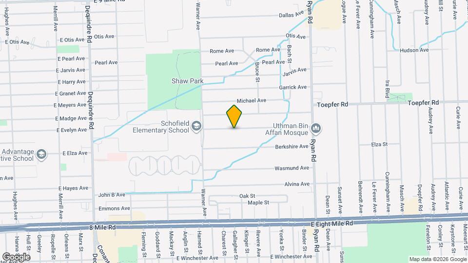 3358 Poplar Ave Map and Location Details