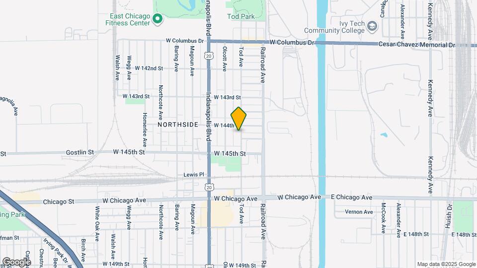4416 Tod Ave Map and Location Details