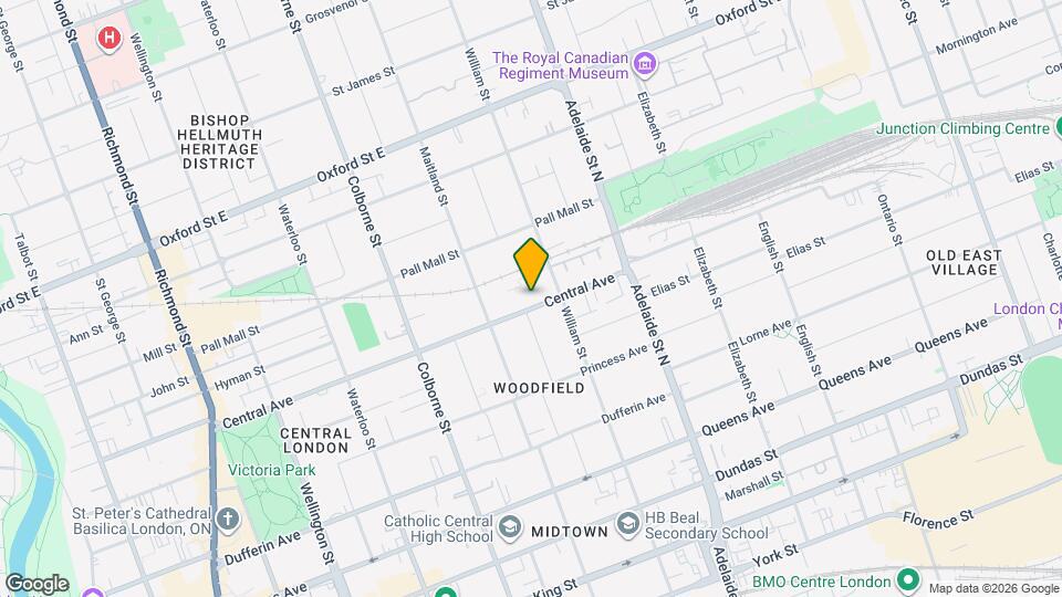 510 Central Ave Map and Location Details