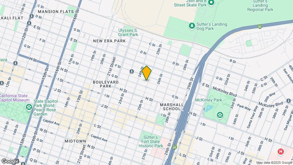 616 25th Street Map and Location Details