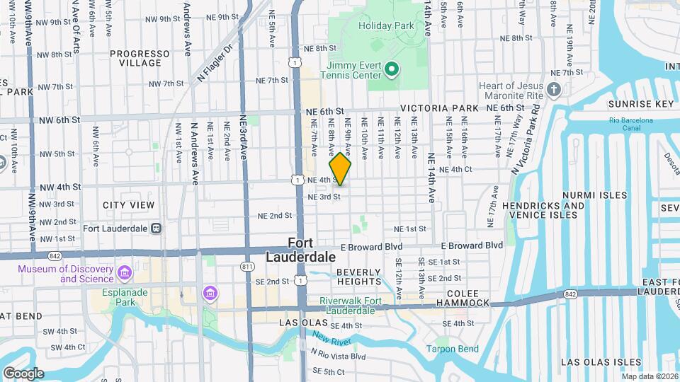 811 NE 3rd St Map and Location Details