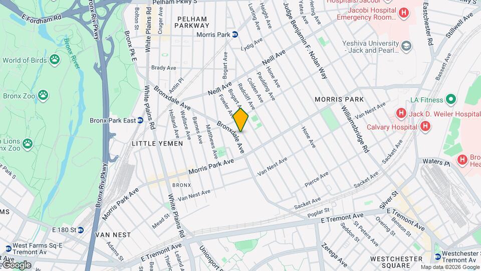 1840 Bronxdale Ave Map and Location Details