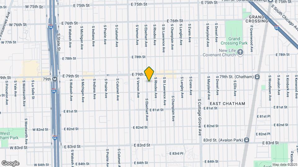 7931 S Eberhart Ave Map and Location Details