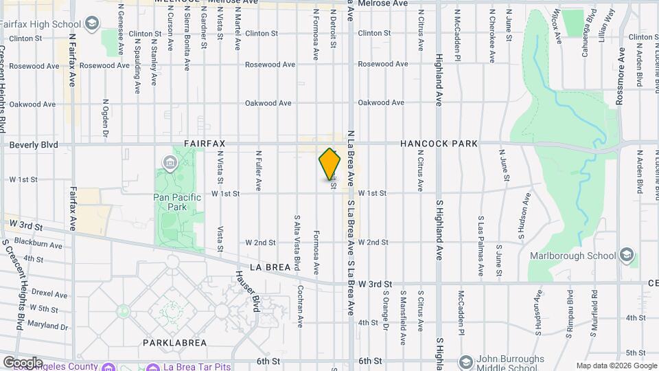 113 N Detroit St, Unit 115 Map and Location Details