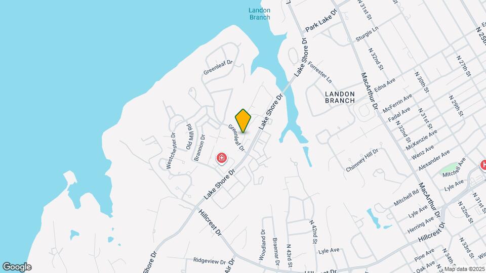 4403 Lakeshore Villa Dr Map and Location Details