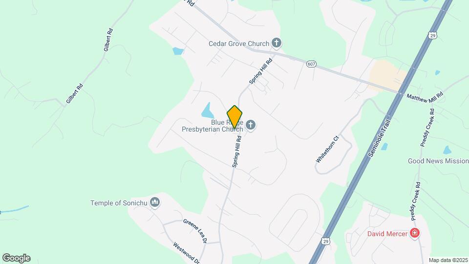 6541 Spring Hill Rd Map and Location Details