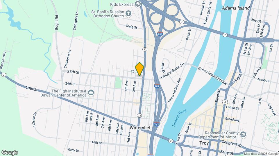 205-209 25th St Map and Location Details