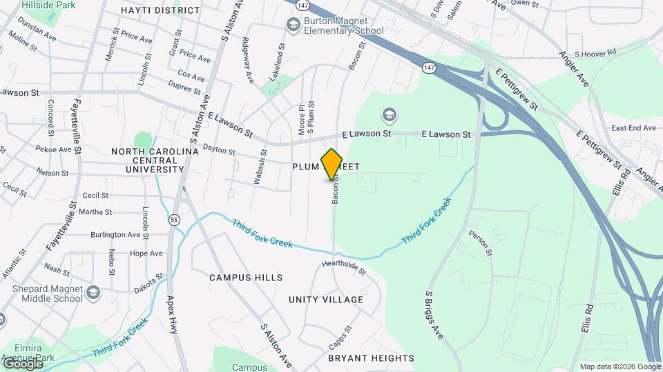 1002 Bacon St Map and Location Details