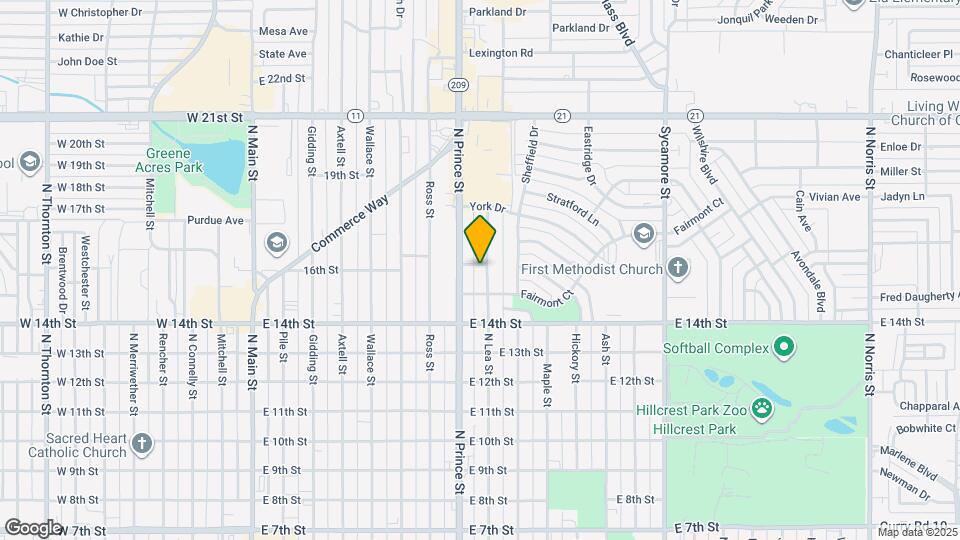 1520 N Lea St Map and Location Details