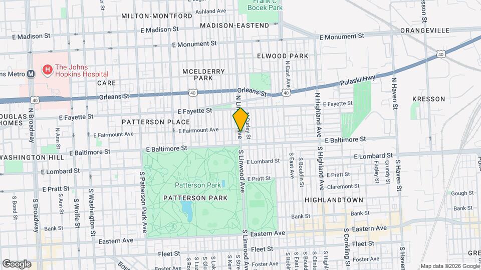 41 N Linwood Ave Map and Location Details