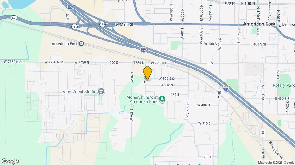 496 W 330 S Map and Location Details