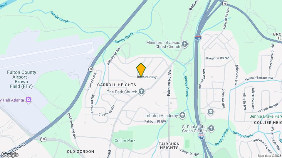 3566 Bolfair Dr NW Map and Location Details