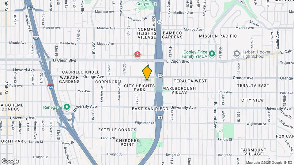 4163 39th St Map and Location Details