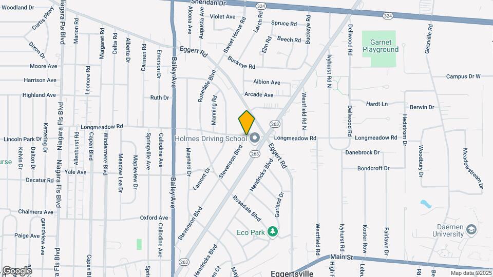 411 Longmeadow Rd Map and Location Details