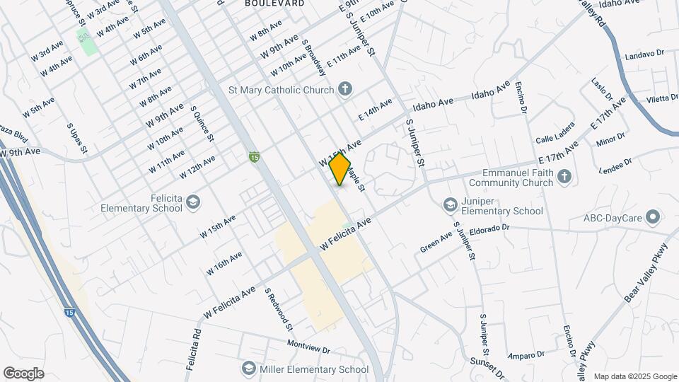 1596 S Escondido Blvd Map and Location Details