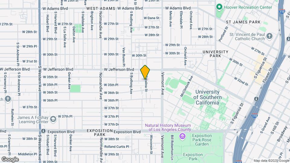 1182 W 35th St, Unit B-One Block from USC Map and Location Details
