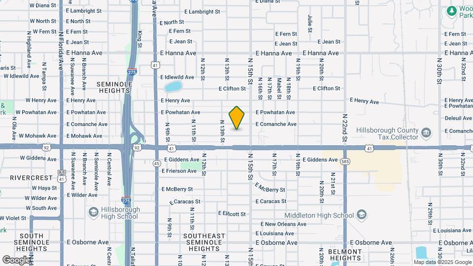 1416 E Mohawk Ave Map and Location Details