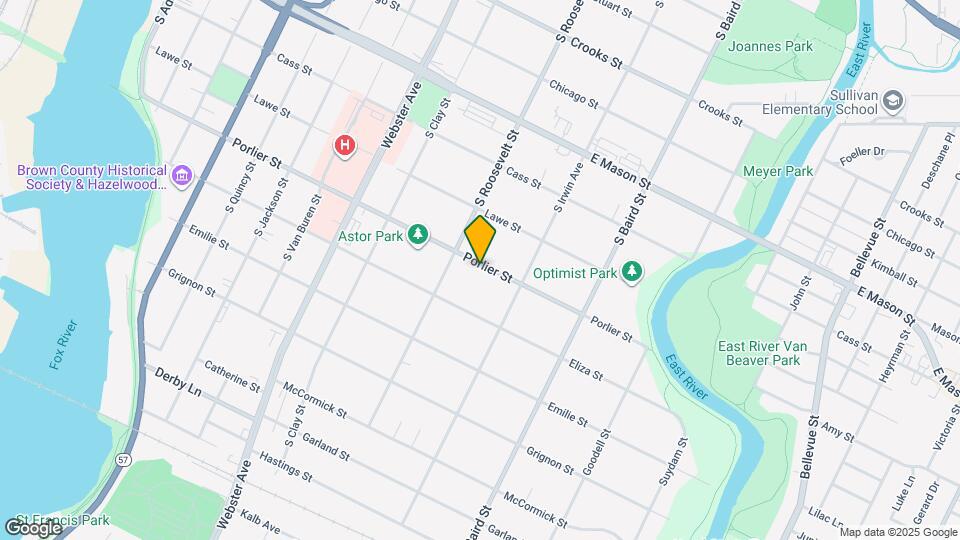 1232 Porlier St Mapa y Detalles de la Ubicación