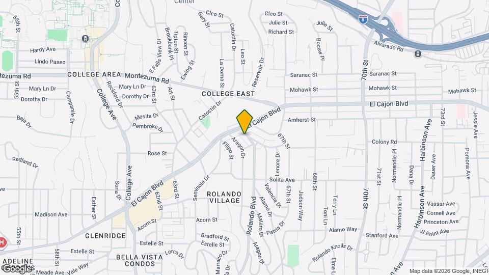 4826 Rolando Blvd Map and Location Details