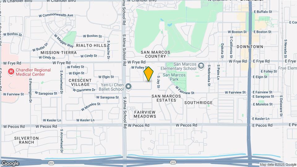 835 W Whitten St Map and Location Details