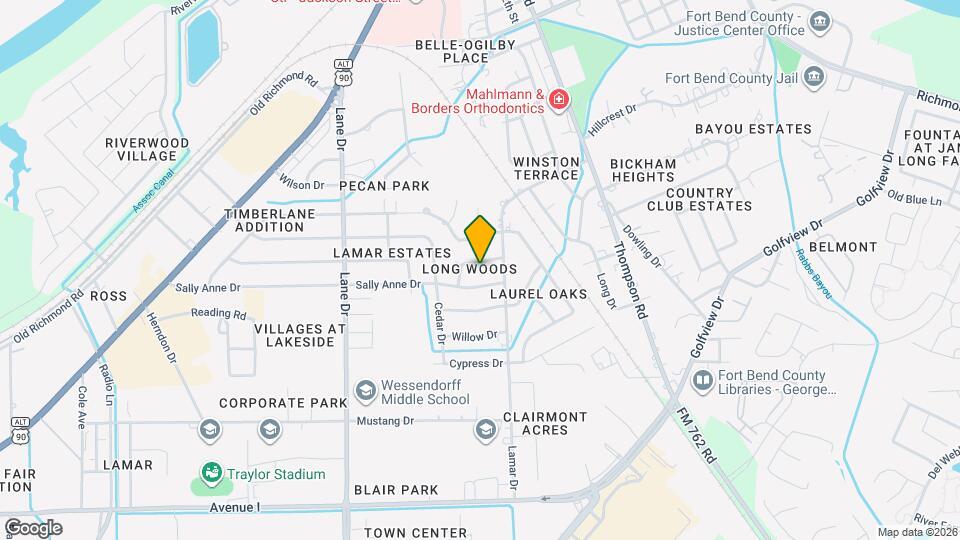 1707 Magnolia Lake Ln Map and Location Details