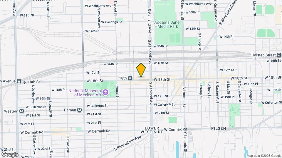 1640 W 18th St Mapa y Detalles de la Ubicación