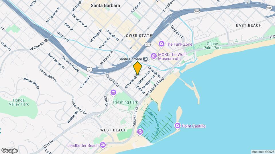 209 W Yanonali St-Unit -211 Mapa y Detalles de la Ubicación