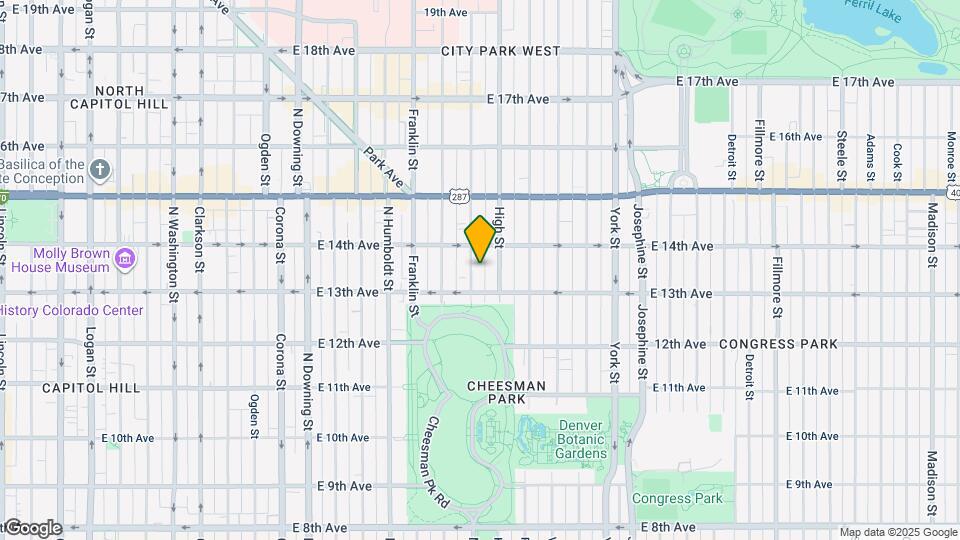 1346 N Williams St Map and Location Details