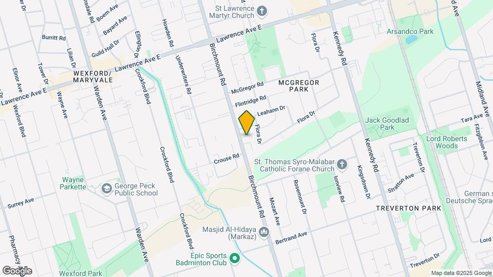 1165 Birchmount Rd Map and Location Details