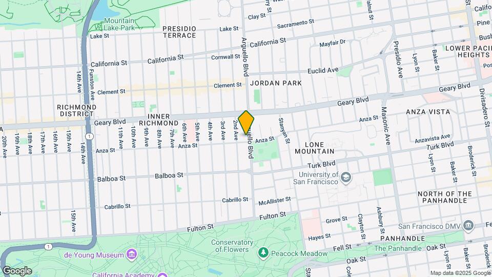 1010 Anza St Map and Location Details