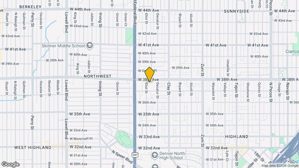 3738 Eliot St Mapa y Detalles de la Ubicación