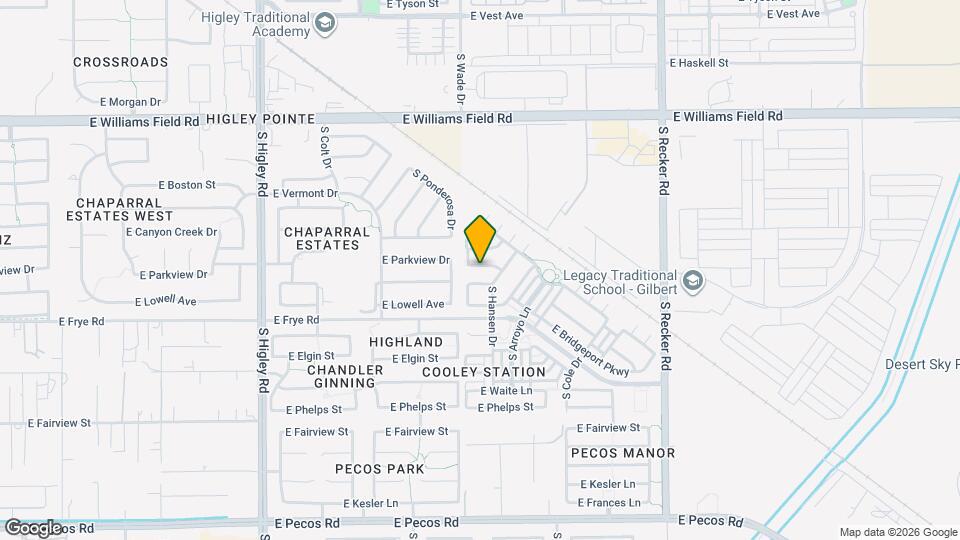 3637 E Parkview Dr Map and Location Details