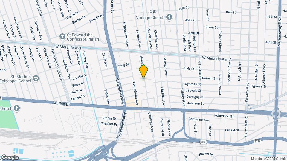 504 Houma Blvd Map and Location Details