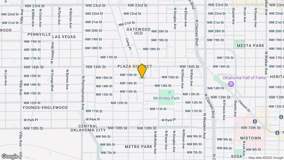 1509 N Blackwelder Ave Map and Location Details