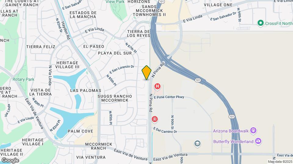 8749 E San Felipe Dr Map and Location Details