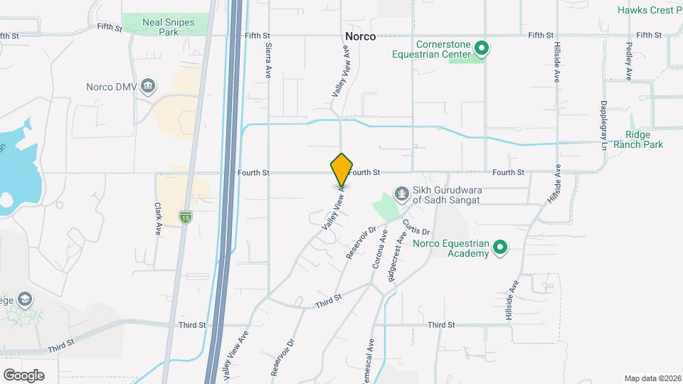 2849 Valley View Ave Map and Location Details