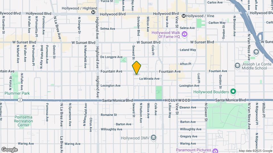 6555 La Mirada Ave Map and Location Details
