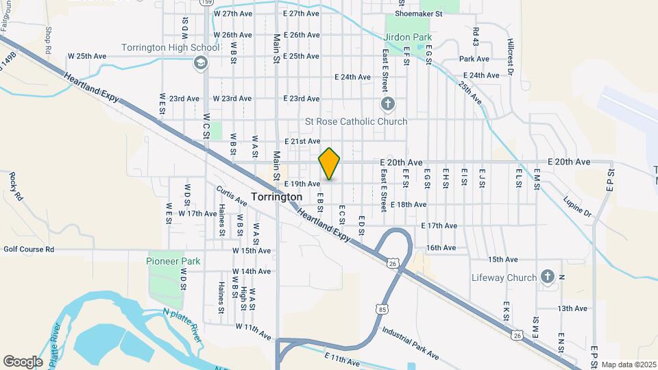 315 E 19th Ave Map and Location Details