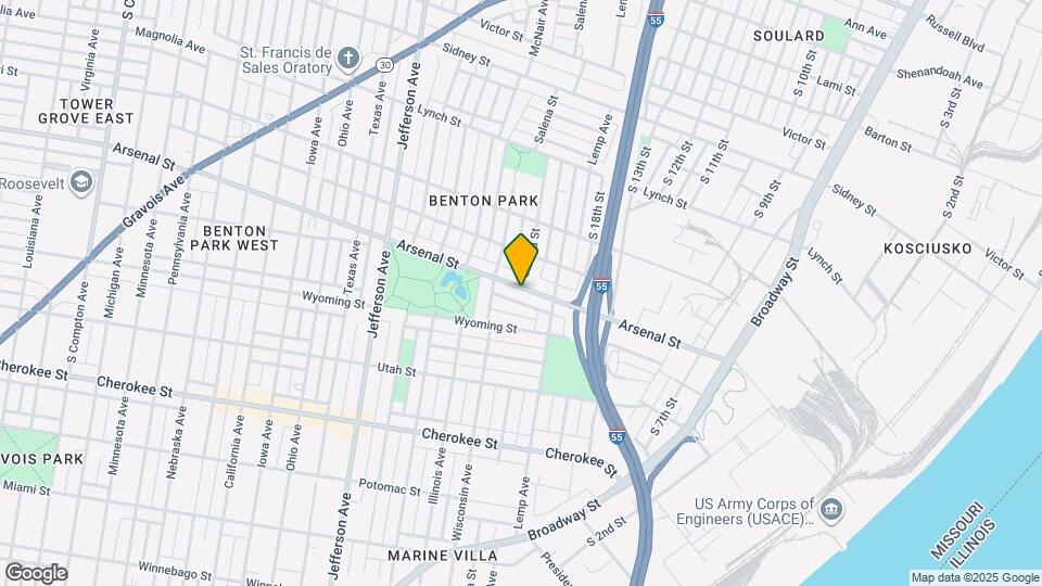 1936 Arsenal St Mapa y Detalles de la Ubicación