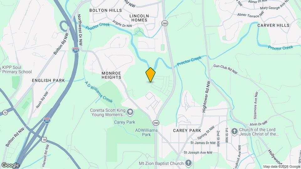 1465 Creekside Cir NW Map and Location Details